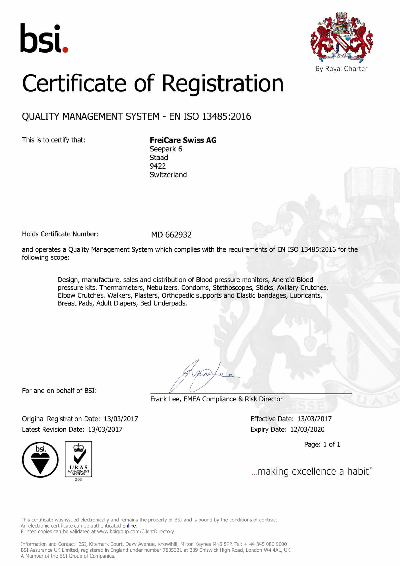 CERTIFICAT